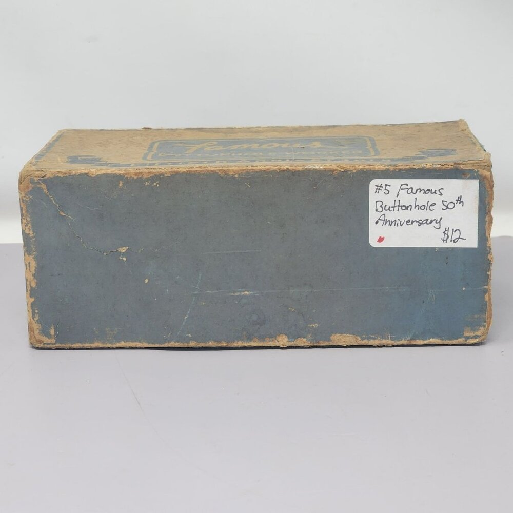 Vintage Buttonhole Worker Machine Set w/ Tools – 50th Anniv. Box
